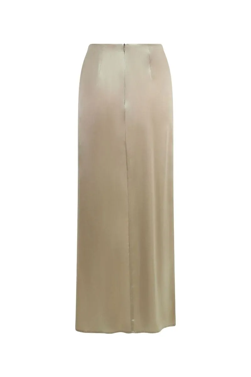 CHINCHILLA SILK AMADI MAXI SKIRT