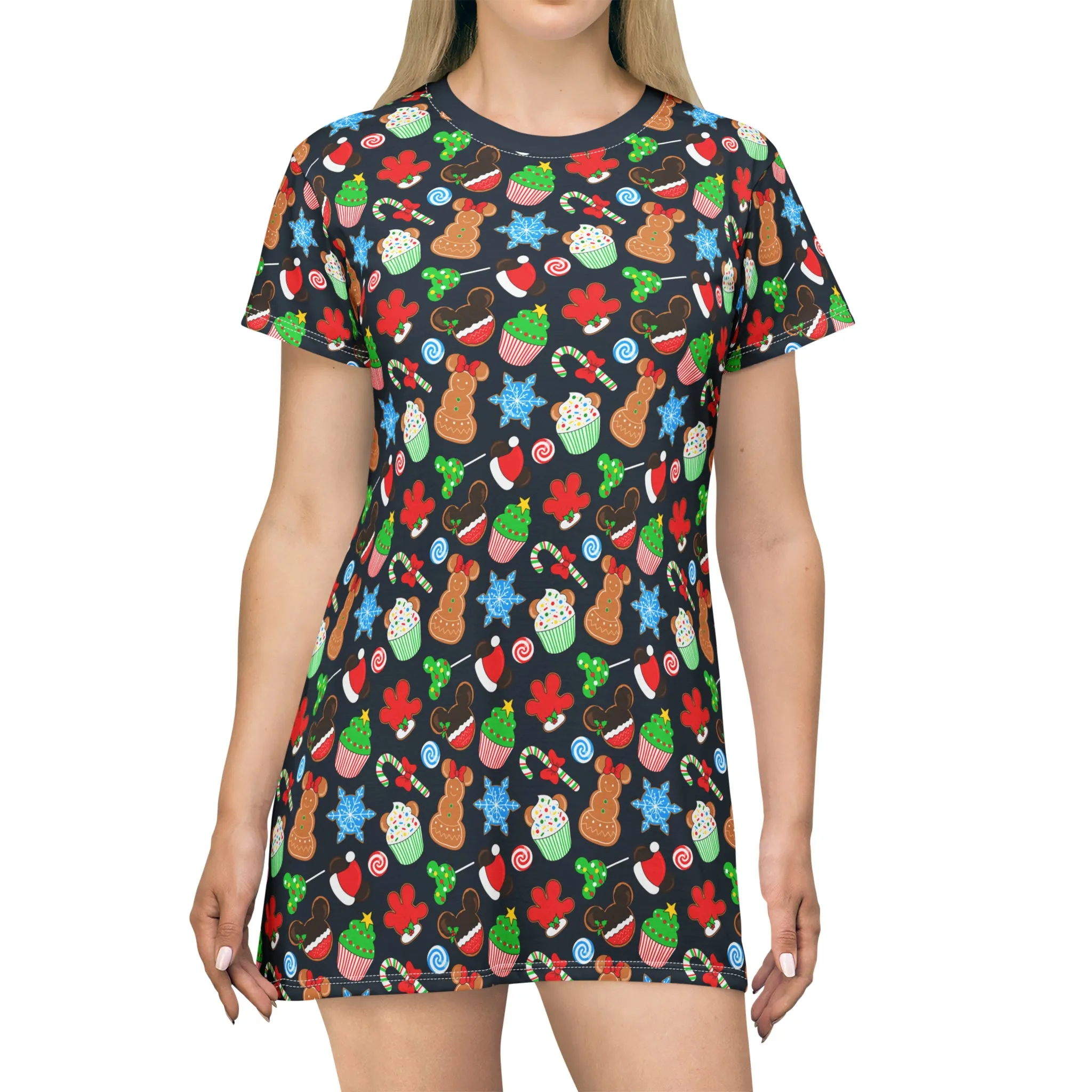 Christmas Desserts T-Shirt Dress