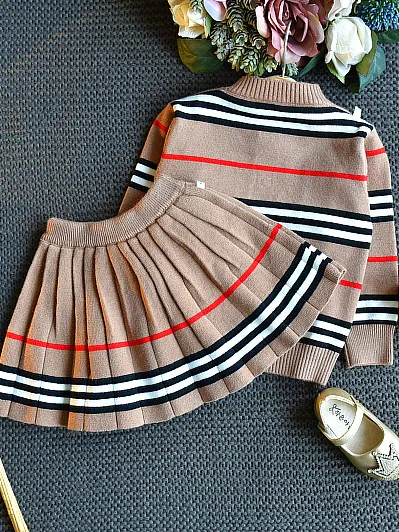 Class Couture Cardigan And Skirt Set