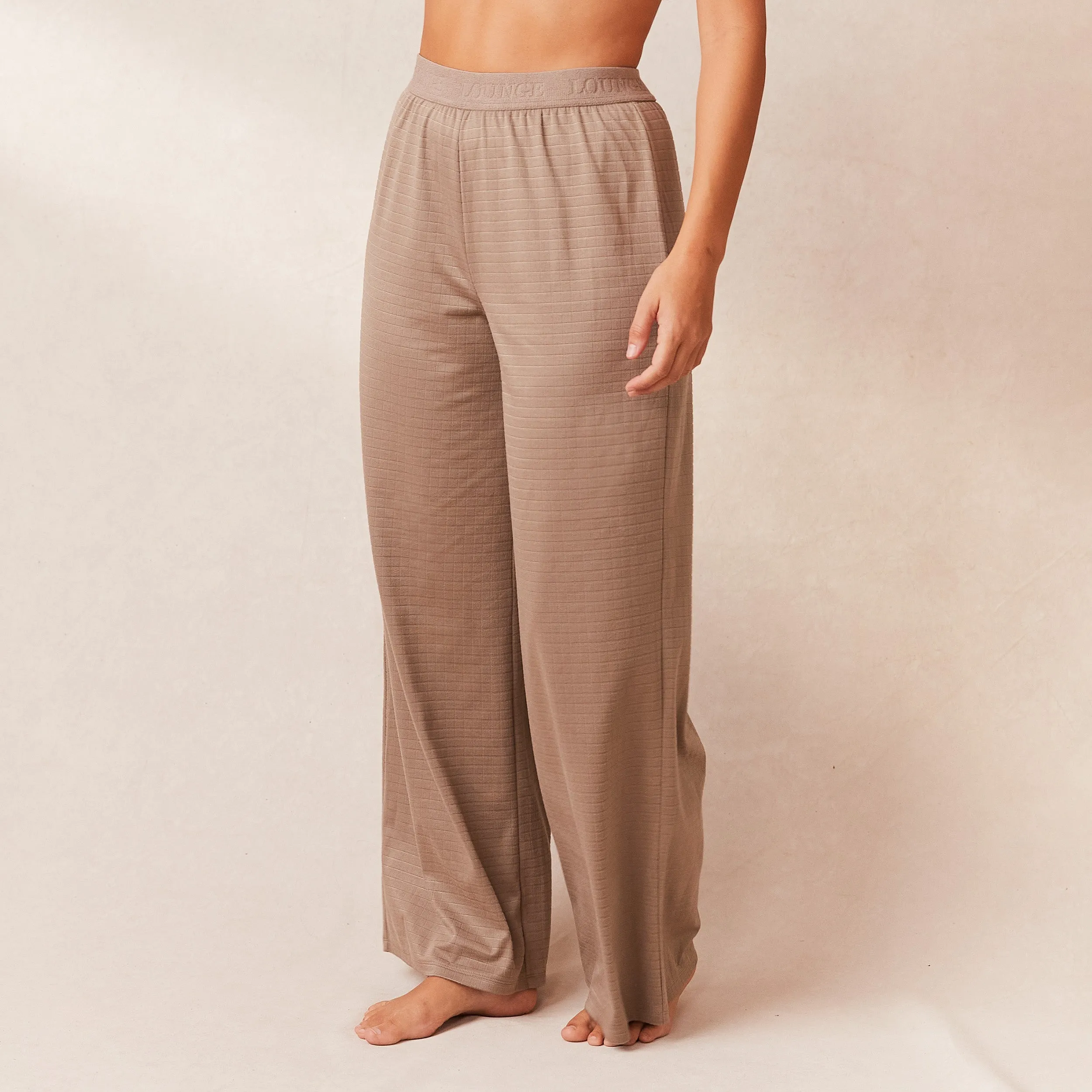 Classic Fleece Oversize Pantalon de Pyjama - Nude