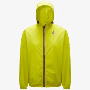 Claude - Unisex Packable Full Zip Waterproof  Rain Jacket in Green Lime