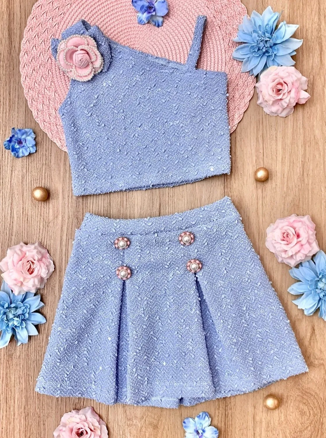 Couture For Cuties Matching Top and Skirt Set