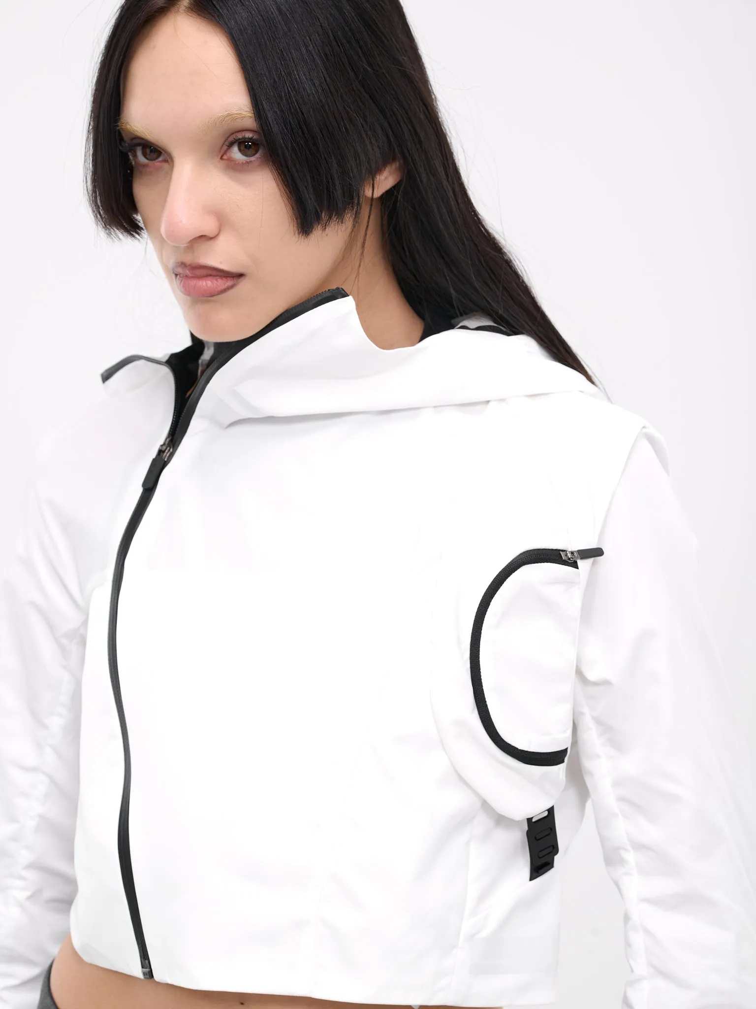 Cropped Shell Jacket (JK4W-WHITE)