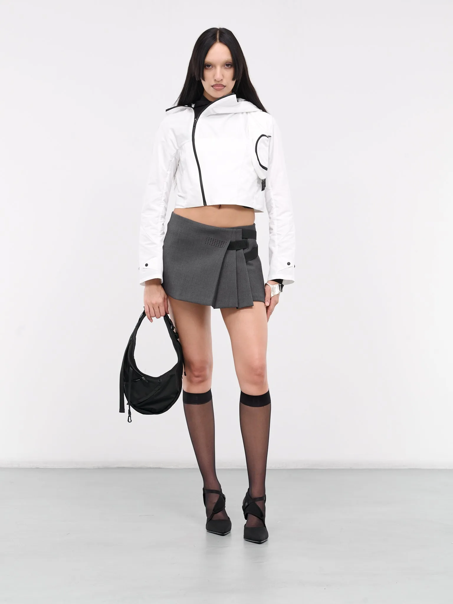 Cropped Shell Jacket (JK4W-WHITE)