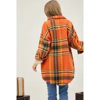 Curvy Girl Multi Plaid Jacket