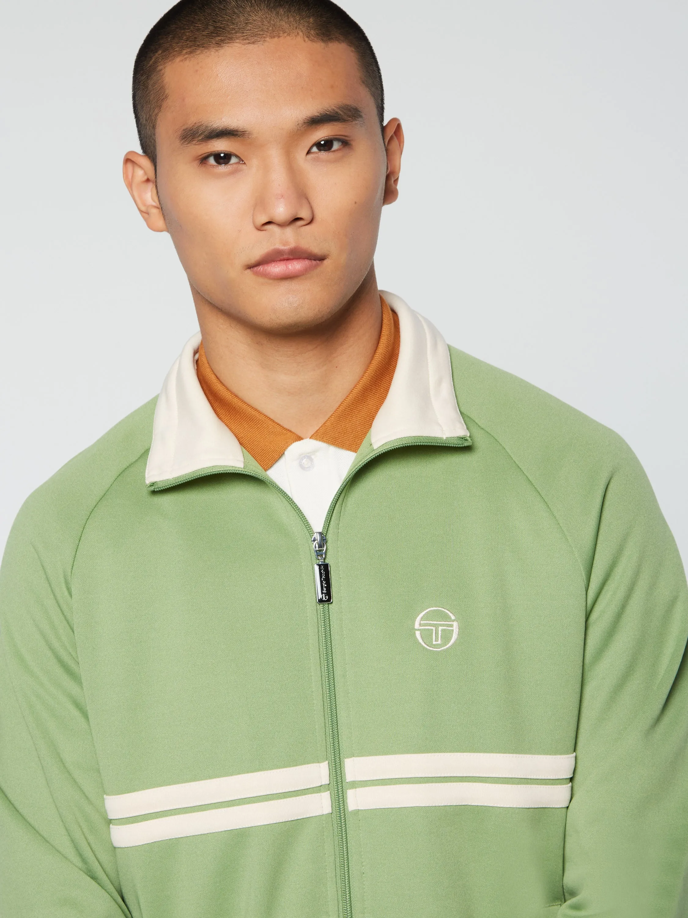 Dallas Track Jacket Archivio- Jade Green/ Pearl Ivory