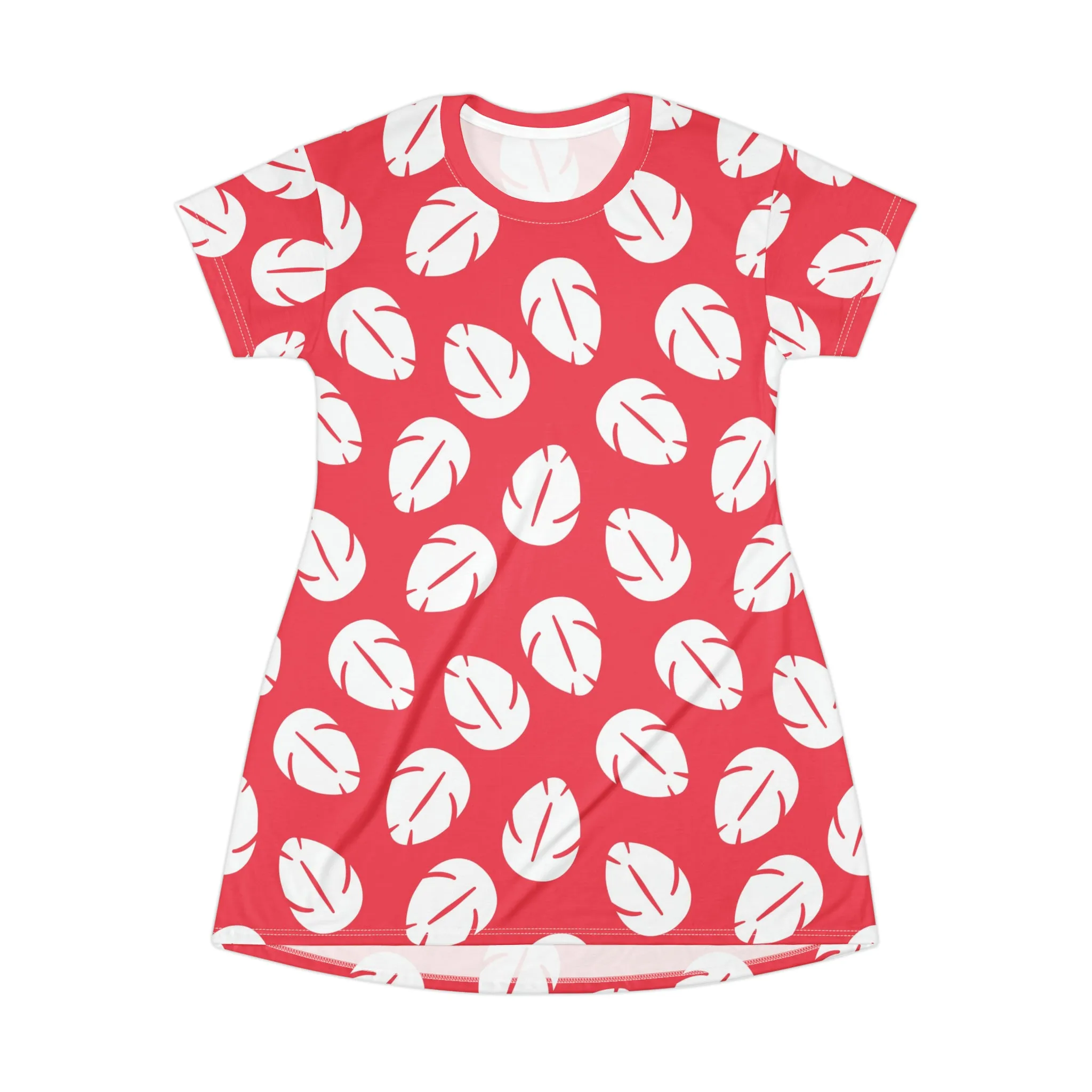 Disney Lilo And Stitch Hawaiian Flowers T-Shirt Dress