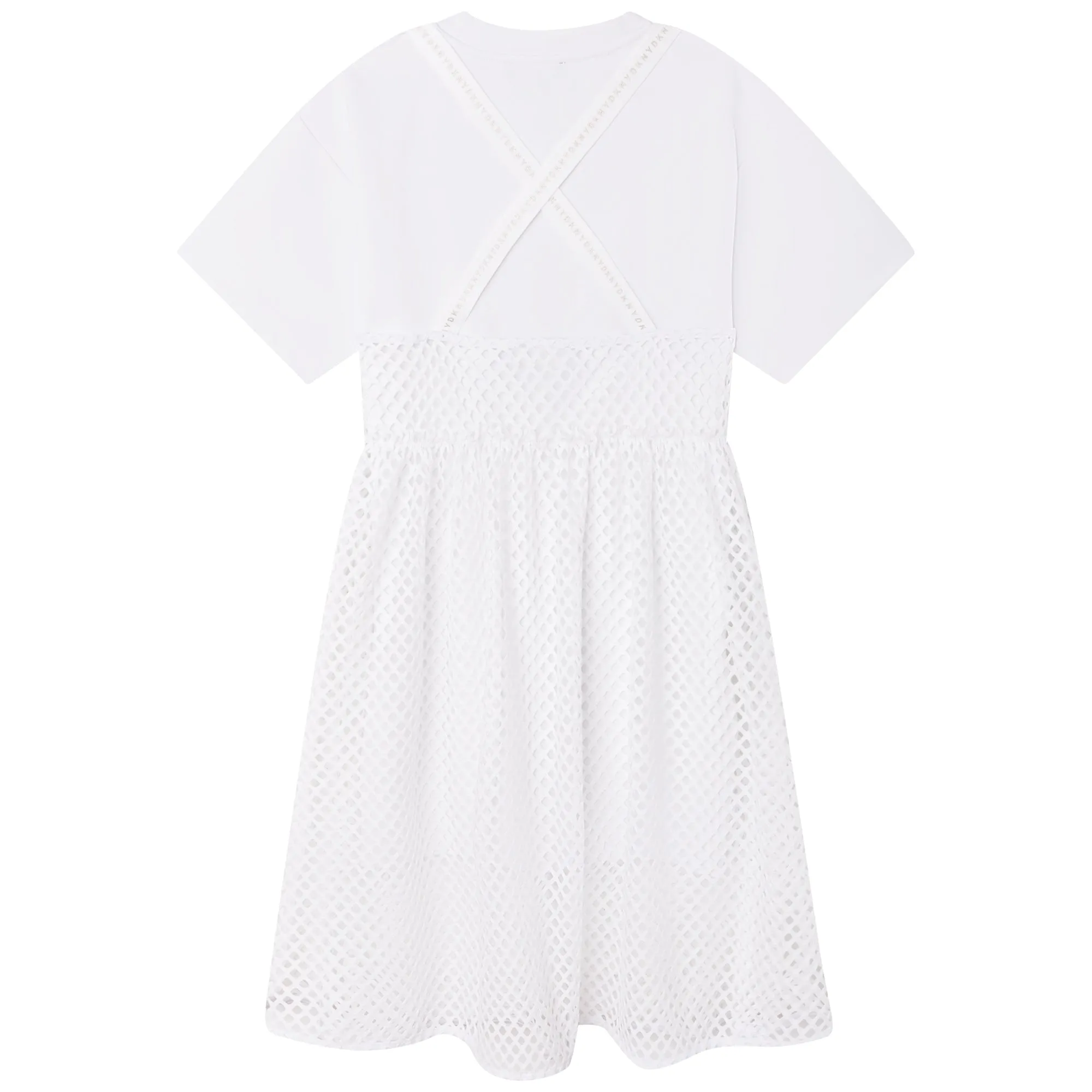 DKNY White Mesh Dress