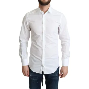 Dolce & Gabbana Elegant White Cotton Dress Shirt