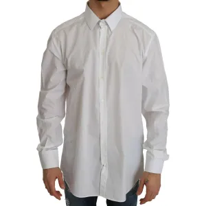 Dolce & Gabbana Exclusive White Slim Fit Formal Shirt