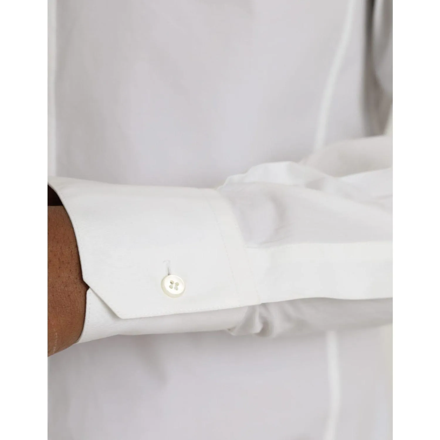 Dolce & Gabbana White Cotton Formal Dress Top SICILIA Shirt