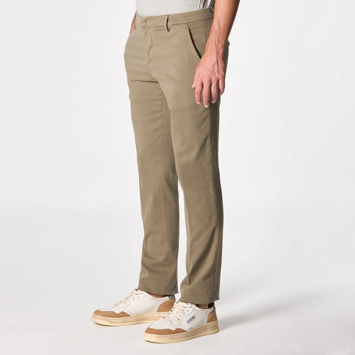 DONDUP TROUSERS UP166 RSE032 PTD 027 SAGE COLOR