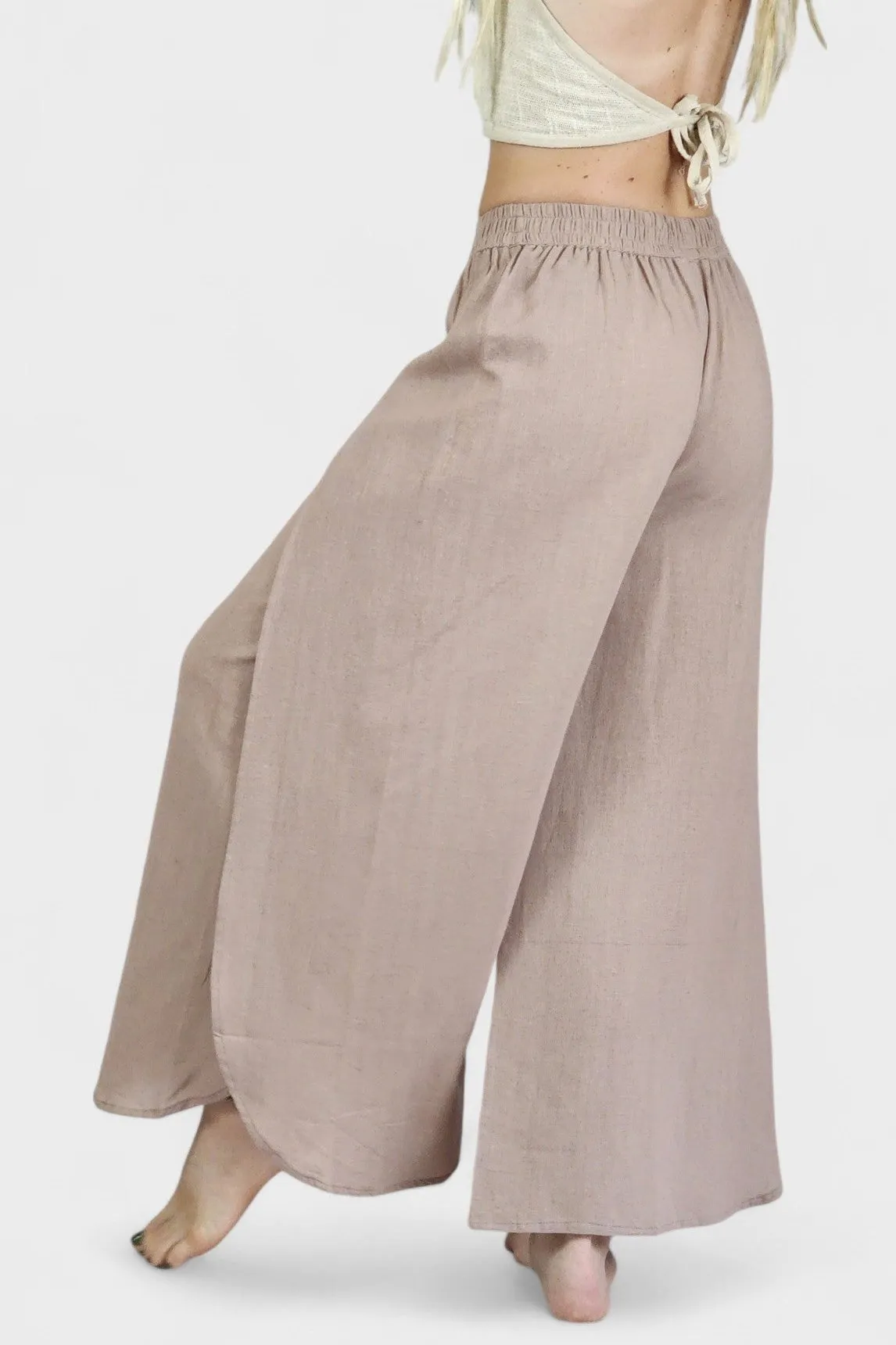 Dusty Rose Jute Fly Away Trousers