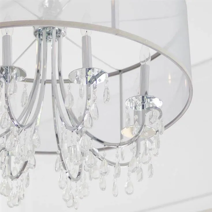 En Vogue Crystal Drum Chandelier