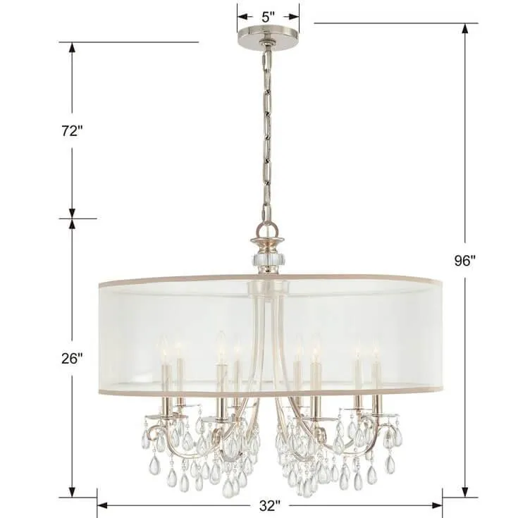 En Vogue Crystal Drum Chandelier