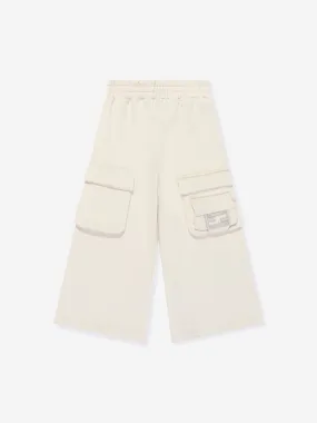 Fendi Girls Baguette Pocket Trousers in Beige