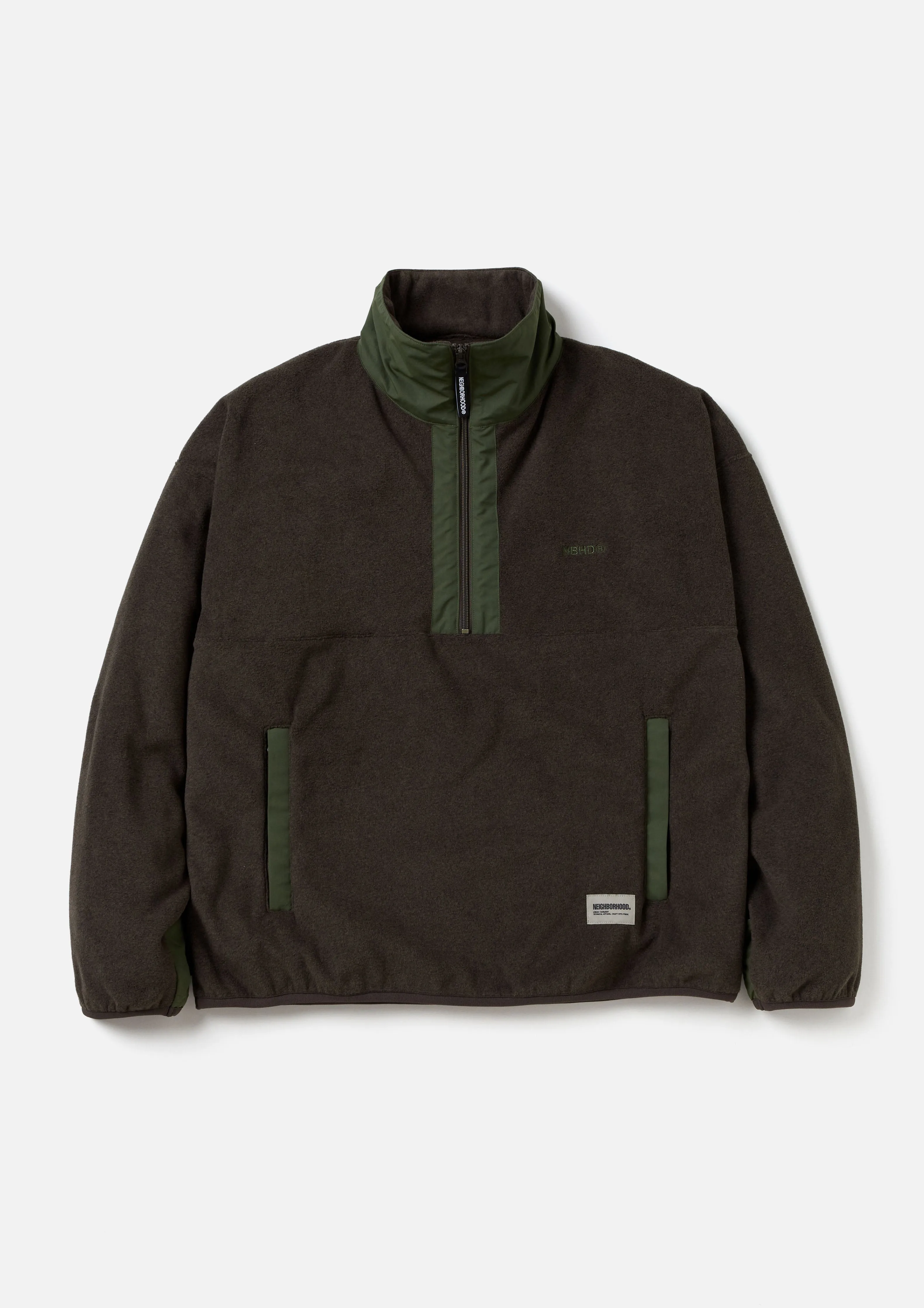 FLEECE HALF ZIP PULLOVER LS