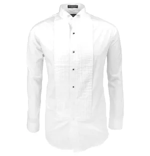 Formal White Wing Tip Tuxedo Dress Shirt