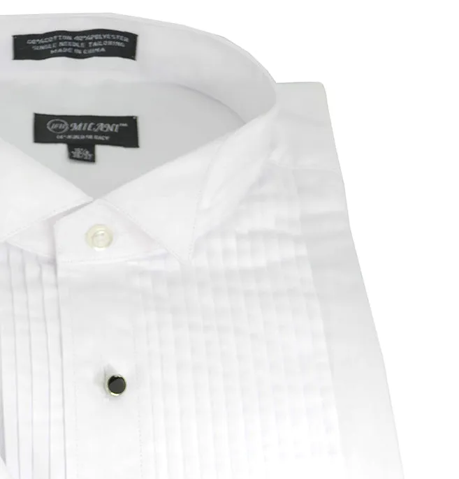 Formal White Wing Tip Tuxedo Dress Shirt