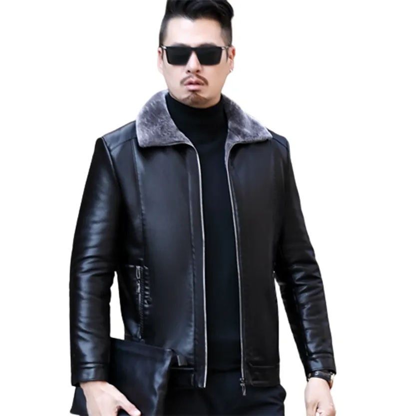 Funki Buys | Jackets | Men's Leather Luxury Sheepskin Jacket