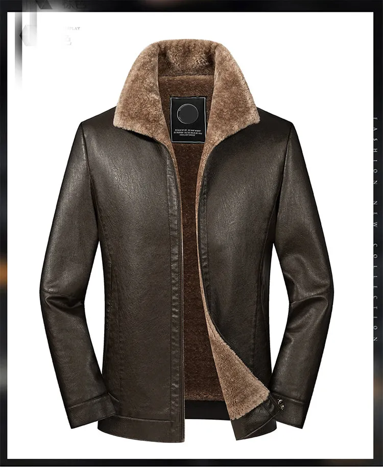 Funki Buys | Jackets | Men's Leather Luxury Sheepskin Jacket