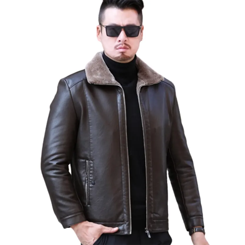 Funki Buys | Jackets | Men's Leather Luxury Sheepskin Jacket