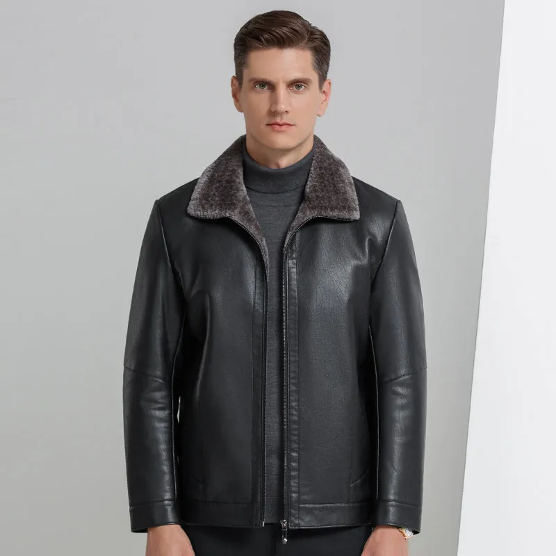 Funki Buys | Jackets | Men's Leather Luxury Sheepskin Jacket