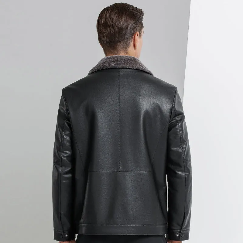 Funki Buys | Jackets | Men's Leather Luxury Sheepskin Jacket