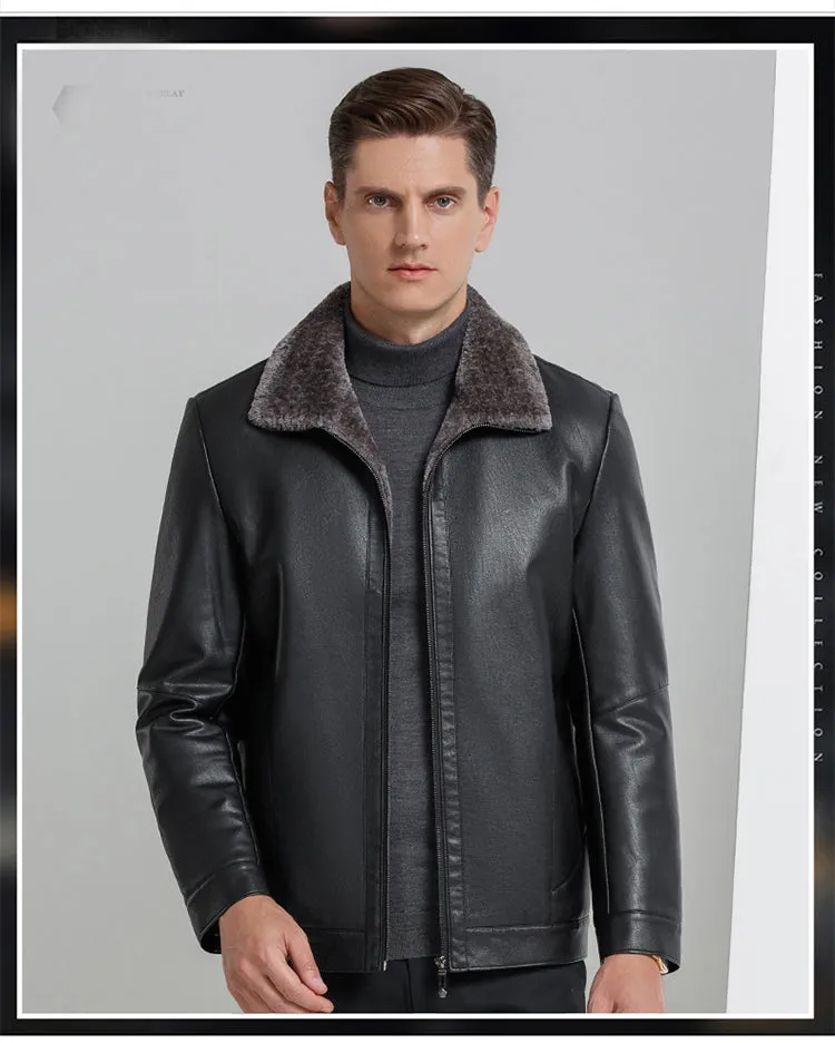 Funki Buys | Jackets | Men's Leather Luxury Sheepskin Jacket