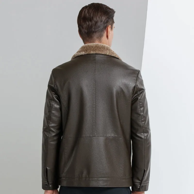 Funki Buys | Jackets | Men's Leather Luxury Sheepskin Jacket