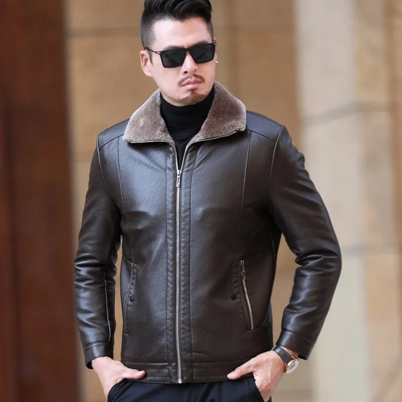 Funki Buys | Jackets | Men's Leather Luxury Sheepskin Jacket