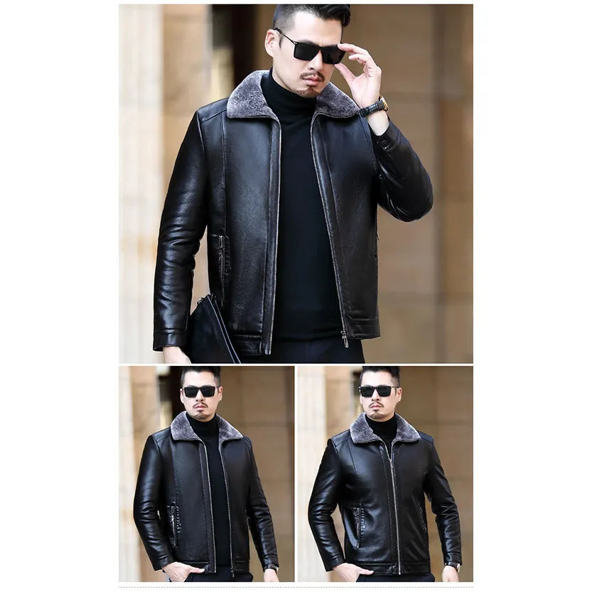 Funki Buys | Jackets | Men's Leather Luxury Sheepskin Jacket