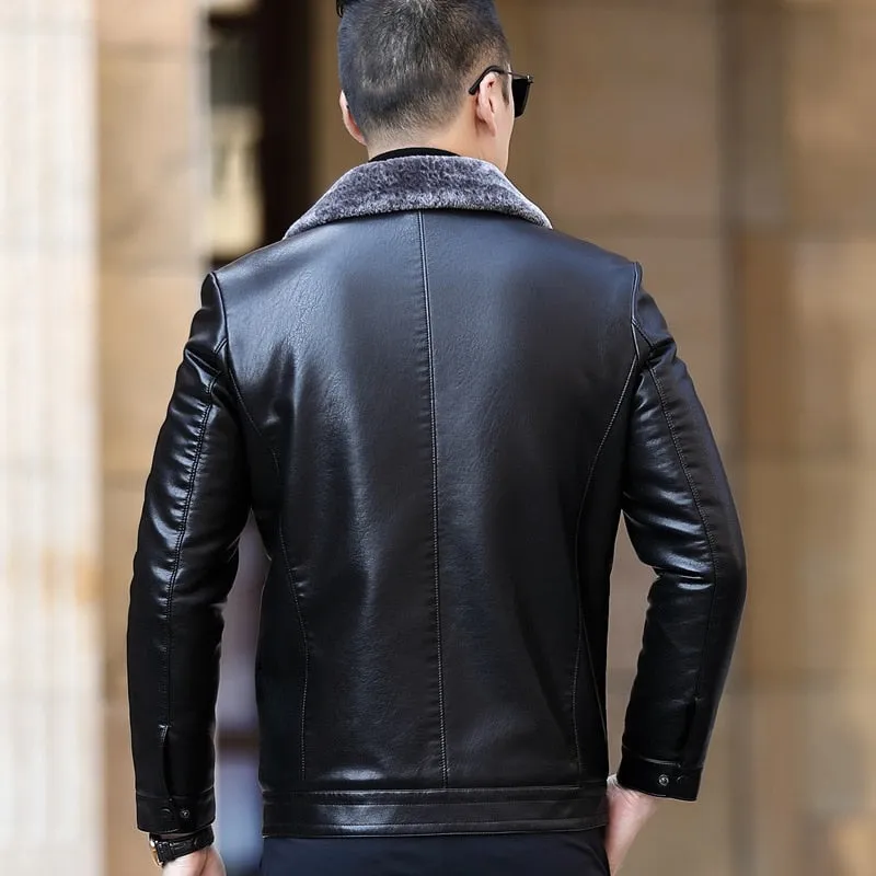 Funki Buys | Jackets | Men's Leather Luxury Sheepskin Jacket