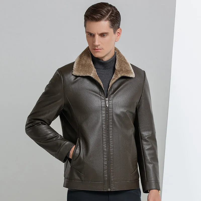 Funki Buys | Jackets | Men's Leather Luxury Sheepskin Jacket