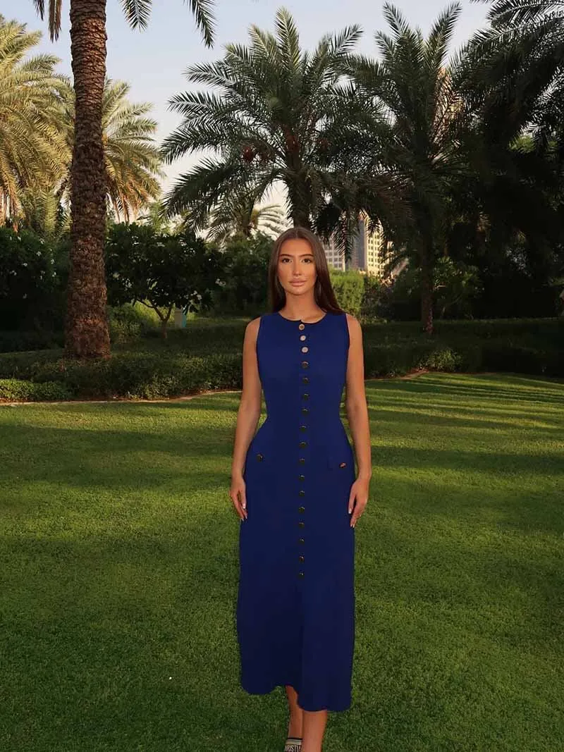 Georgia | Maxi Dress - Navy