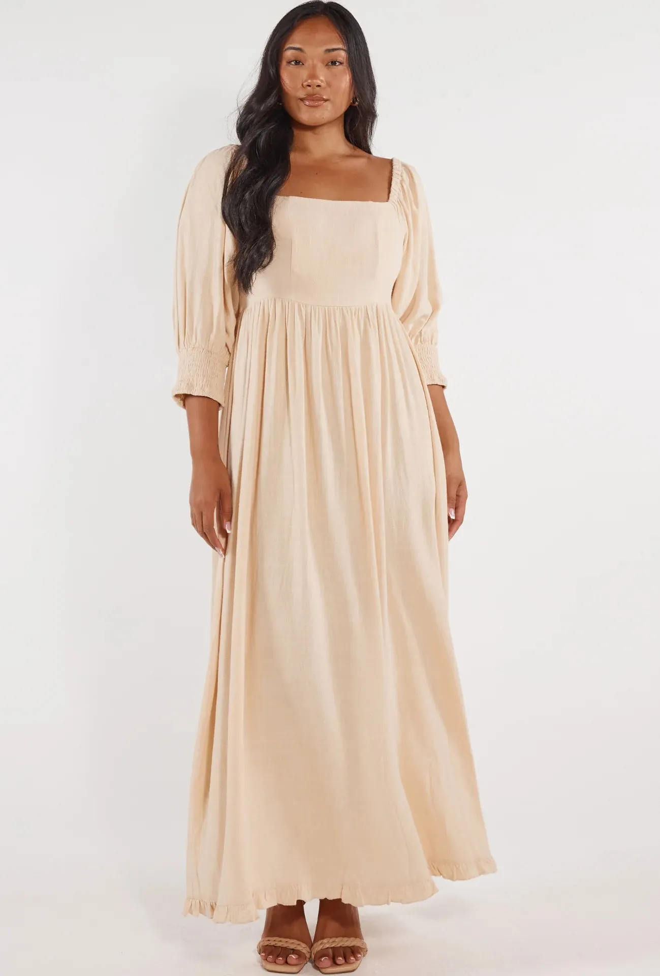 Girl and the Sun - Frida Maxi Dress - Sand