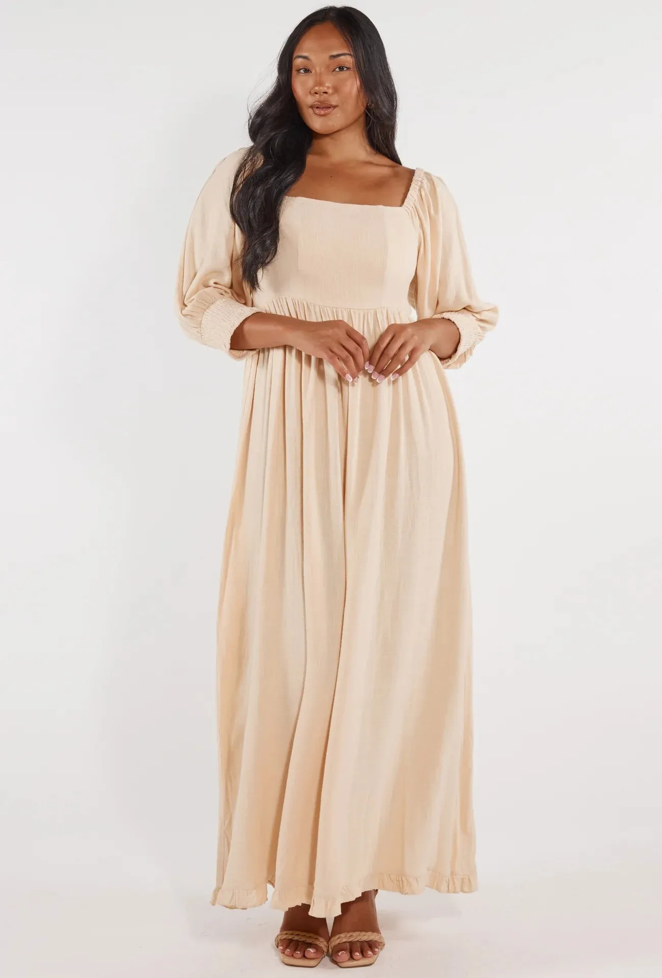 Girl and the Sun - Frida Maxi Dress - Sand