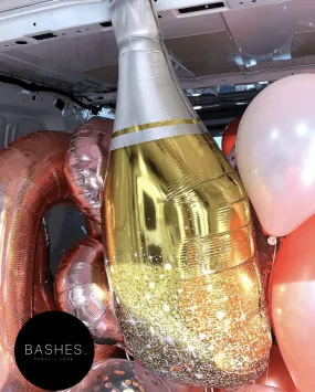 Glitzy Champagne Bottle Balloon