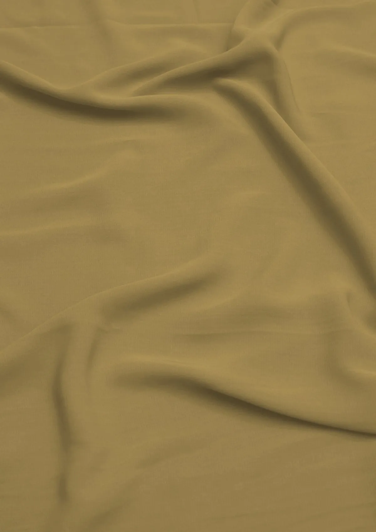 Gold Crepe Fabric Valenteeno Powder Touch Soft Feel 58" Wide for Dressmaking, Uniform & Abaya