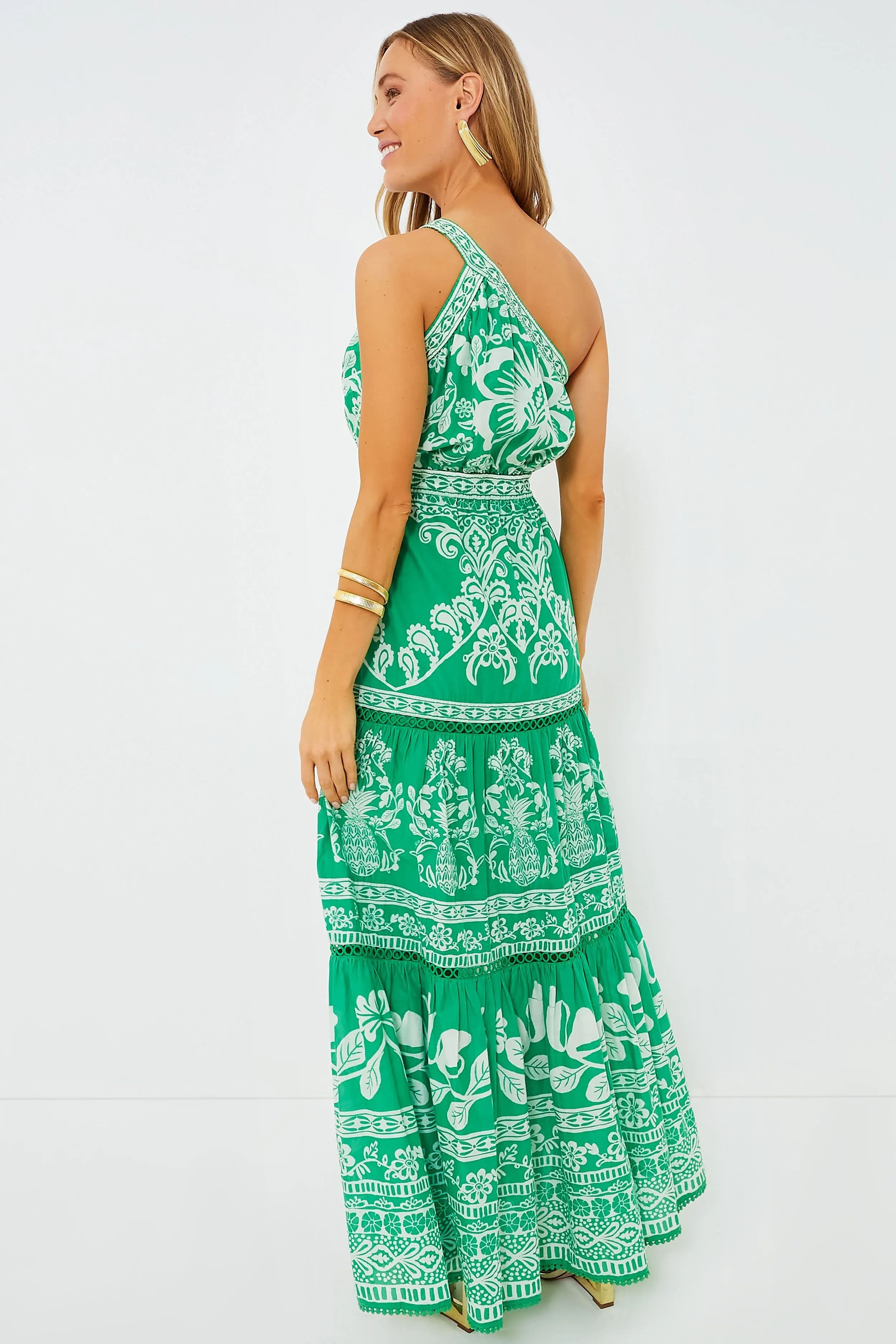 Green Sweet Garden Maxi Dress