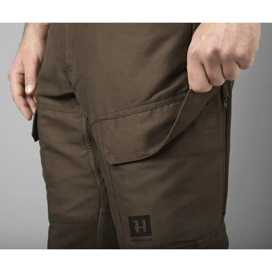 Harkila Scandinavian Trousers - Slate Brown/Shadow Brown by Harkila