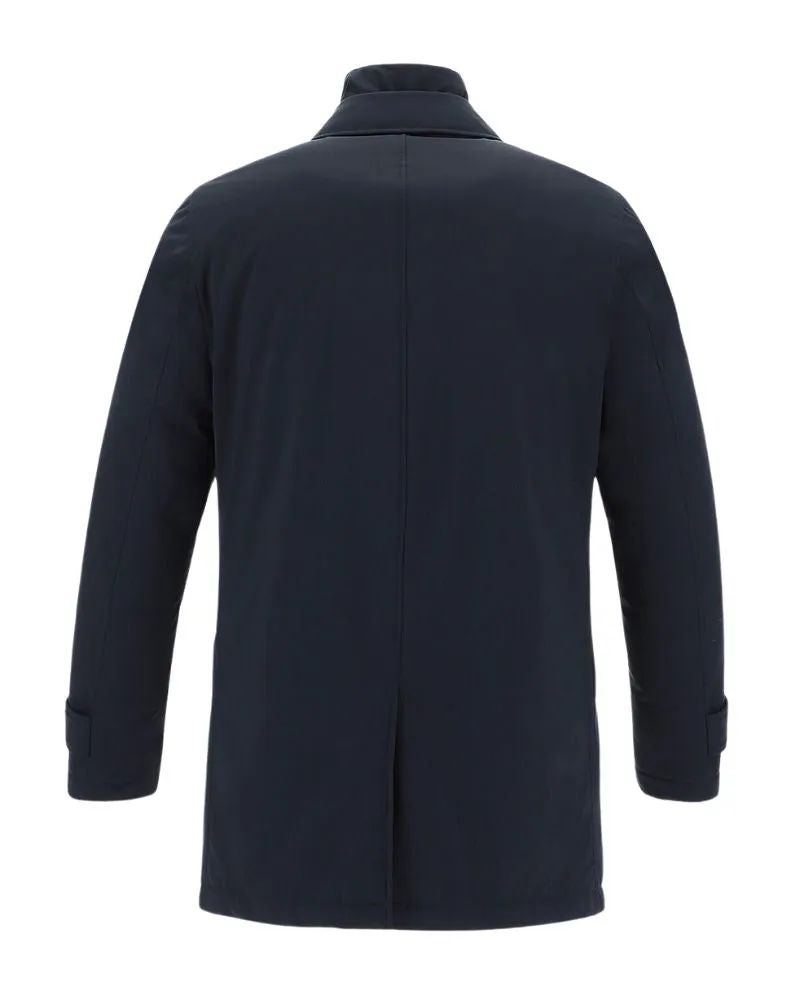 Herno WASHINGTON RAINCOAT Woven Half Coat - Navy