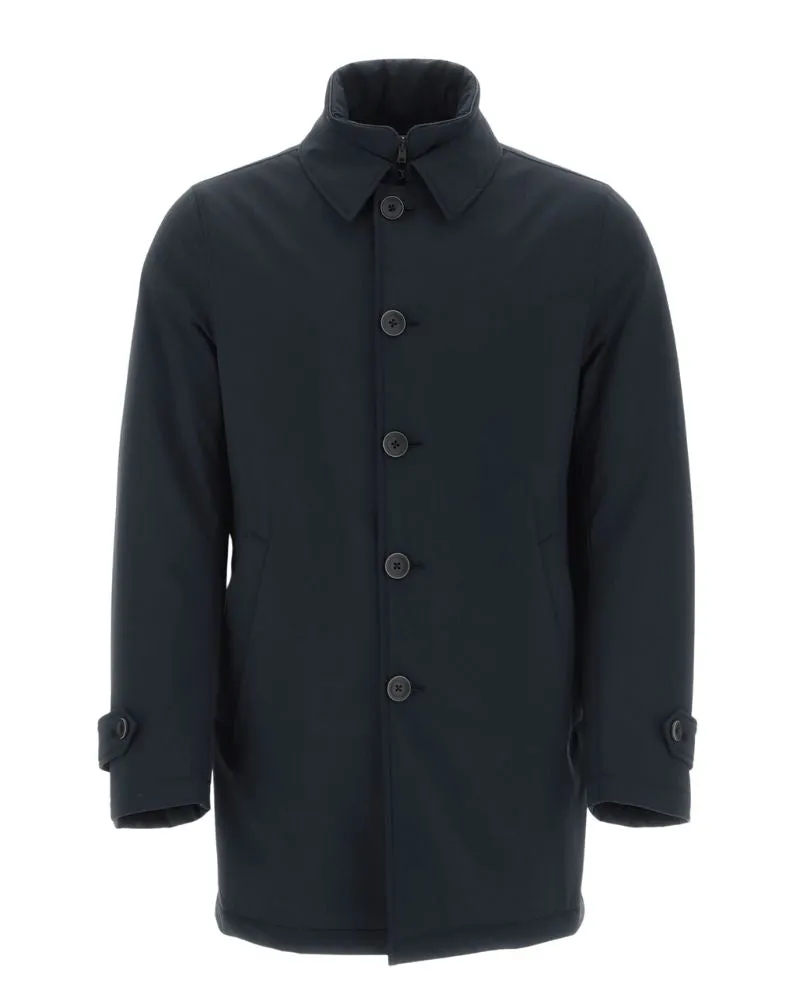 Herno WASHINGTON RAINCOAT Woven Half Coat - Navy