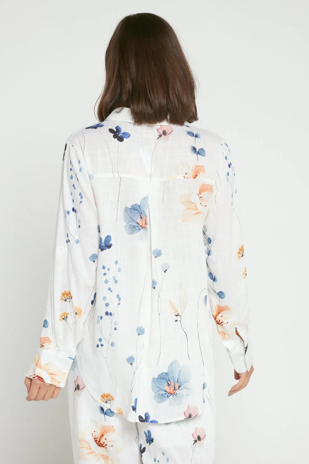 Hestia Shirt - White Wildflower