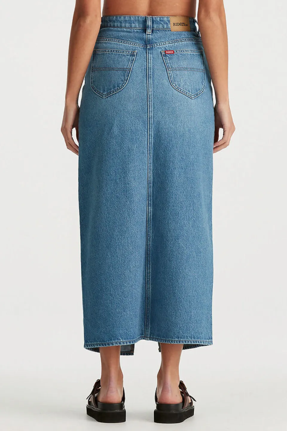 Hi Pacific Fade Blue Maxi Skirt