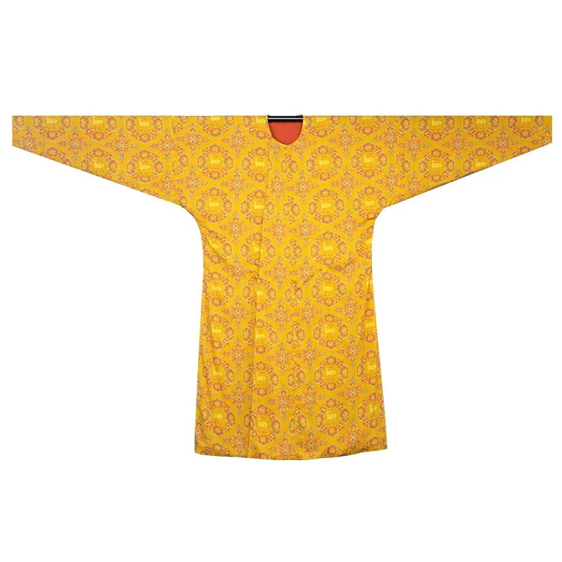 Jiang Huang 姜黄 Turmeric Tang Dynasty Unisex Deer Print Yuanlingpao Set