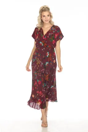 Johnny Was Adriana Connie Silk Maxi Dress C30623BO Boho Chic