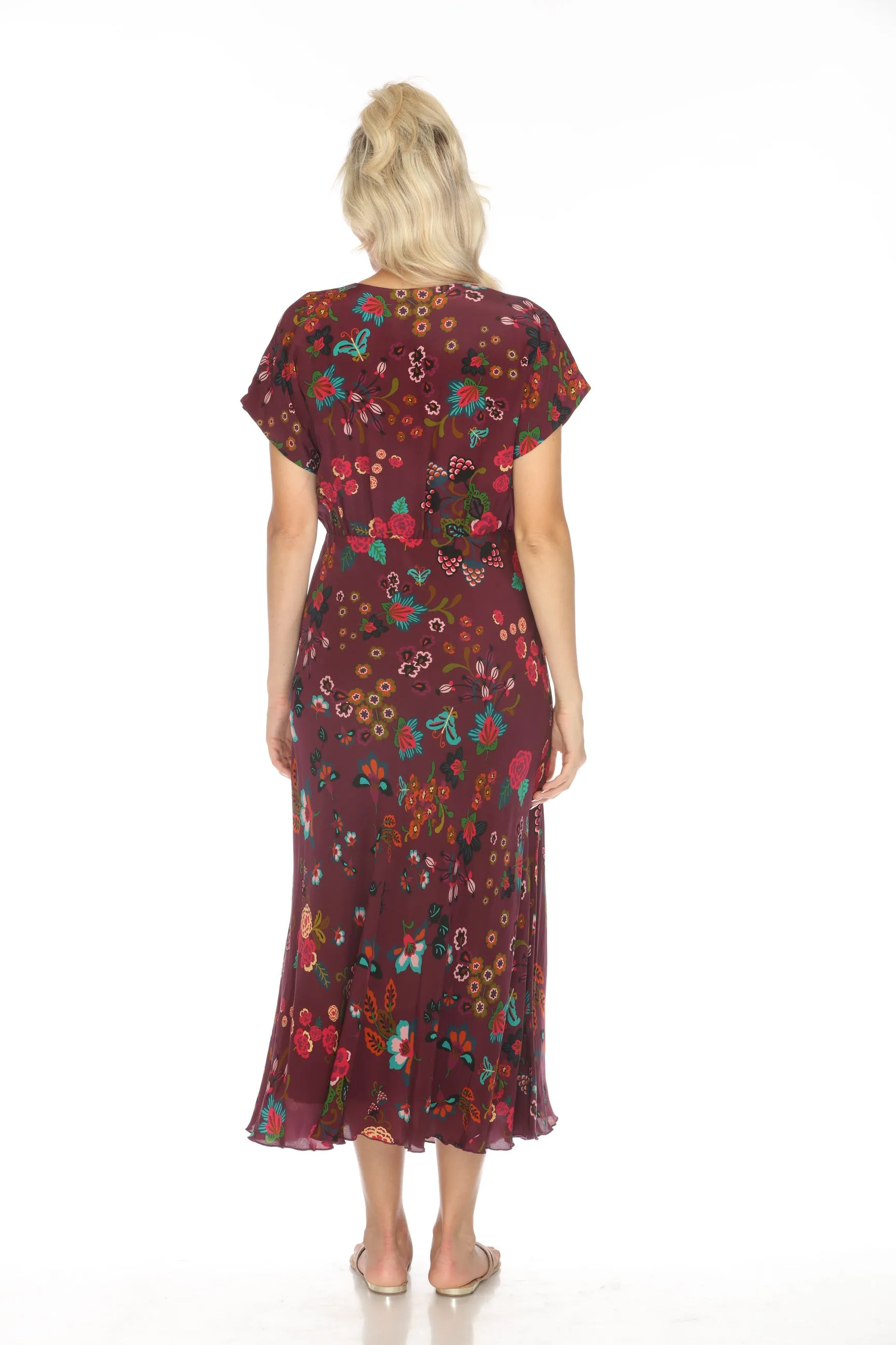 Johnny Was Adriana Connie Silk Maxi Dress C30623BO Boho Chic