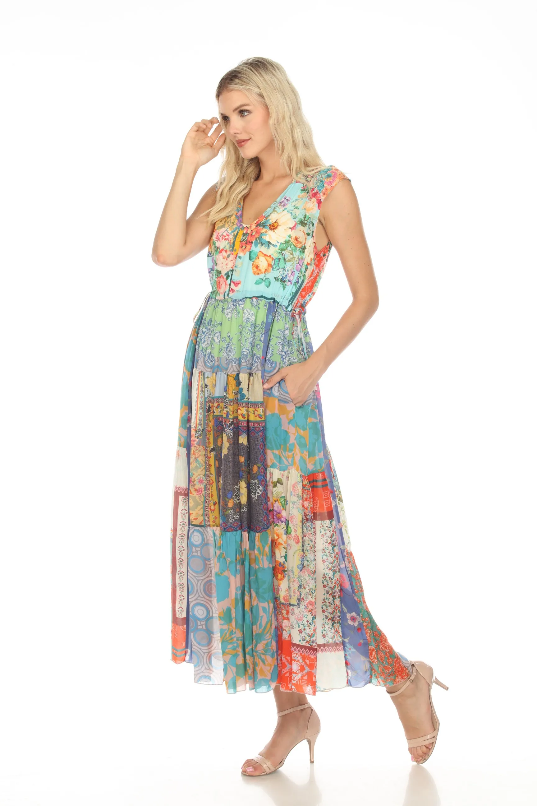 Johnny Was Cherika Natania Maxi Slip Dress Boho Chic C37323A4