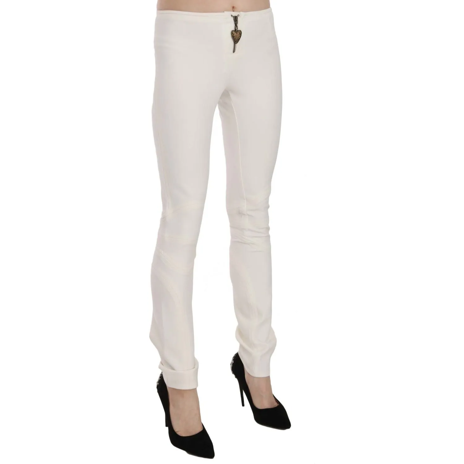 Just Cavalli Elegant Mid Waist Skinny Dress Pants